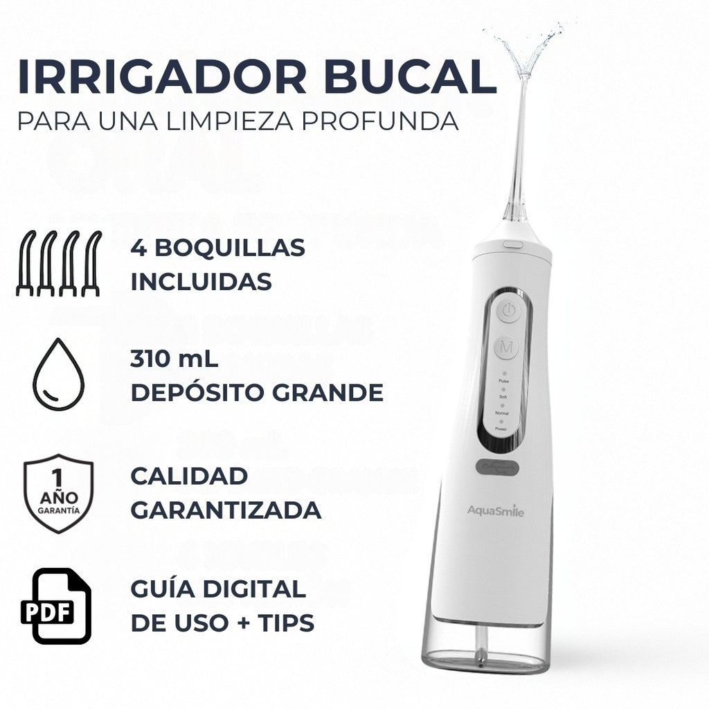 AquaSmile Hydrojet X1: Irrigador Bucal y Limpiador Oral